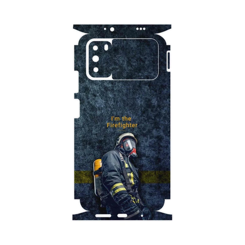 برچسب پوششی ماهوت مدل Firefighter-FullSkin مناسب برای گوشی موبایل شیائومی Poco M3