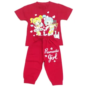 ست تی شرت و شلوارک دخترانه مدل 0521