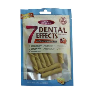 تشویقی سگ دنتال مدل CHEESE DENTAL BONE وزن 60 گرم