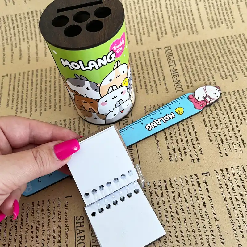 بسته لوازم تحریر مدل مولانگ فضول کد 030 مجموعه 3 عددی