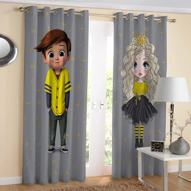 پرده طرح کودکانه کد 7575 سایز 280x140 سانتی متر