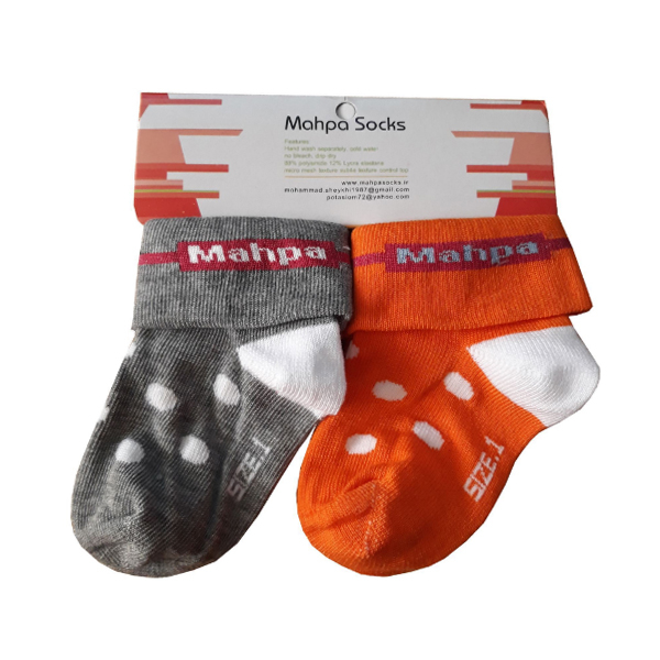 جوراب دخترانه مدل لب برگردان 1