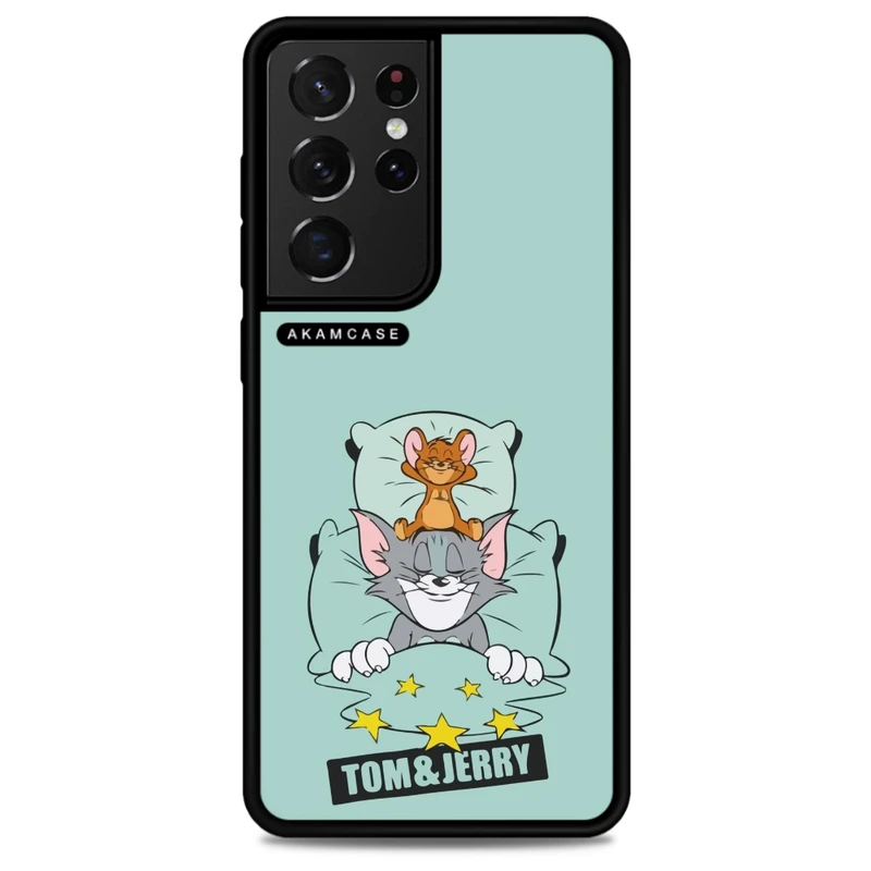 کاور آکام مدل AMC-WSGS21U-TOM & JERRY10 مناسب برای گوشی موبایل سامسونگ Galaxy S21 Ultra