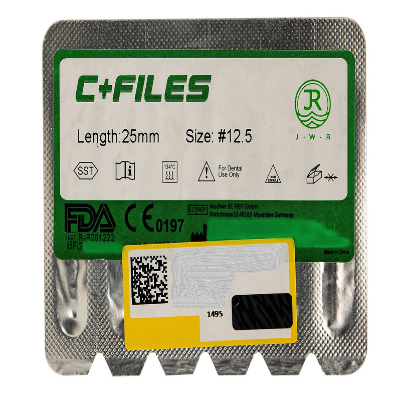 سی‌فایل دندانپزشکی جی دبلیو آر مدل C سایز 12 بسته 6 عددی