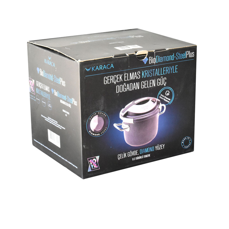 زودپز کاراجا مدل Bio diamond گنجایش 6 لیتر زودپز کاراجا مدل Bio diamond گنجایش 6 لیتر