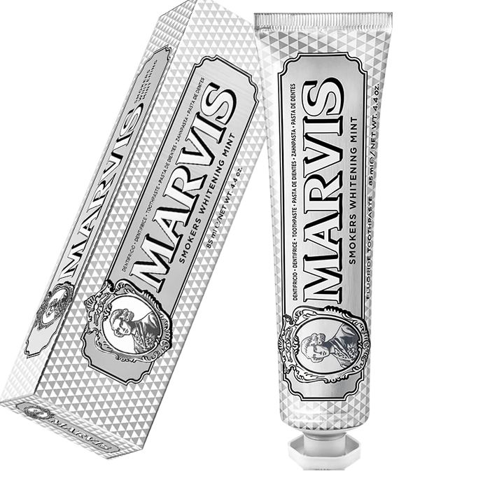 خمیر دندان مارویس مدل Smokers Whitening Mint حجم 85 میلی لیتر -  - 2