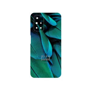 MAHOOT Green Feather Cover Sticker for Xiaomi Redmi 10