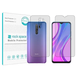 Rockspace transparent screen protector HyGEL model suitable for Xiaomi Redmi 9 mobile phone with back protector