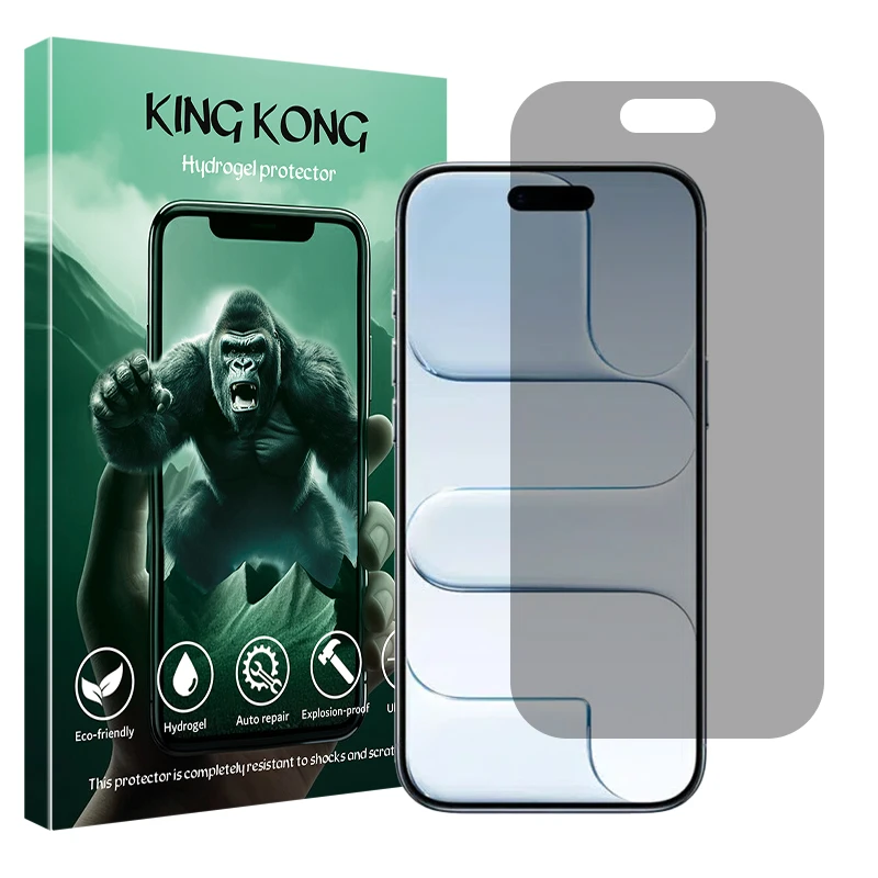 محافظ صفحه نمایش حریم شخصی کینگ کونگ مدل Tough مناسب برای گوشی موبایل اپل iPhone Air