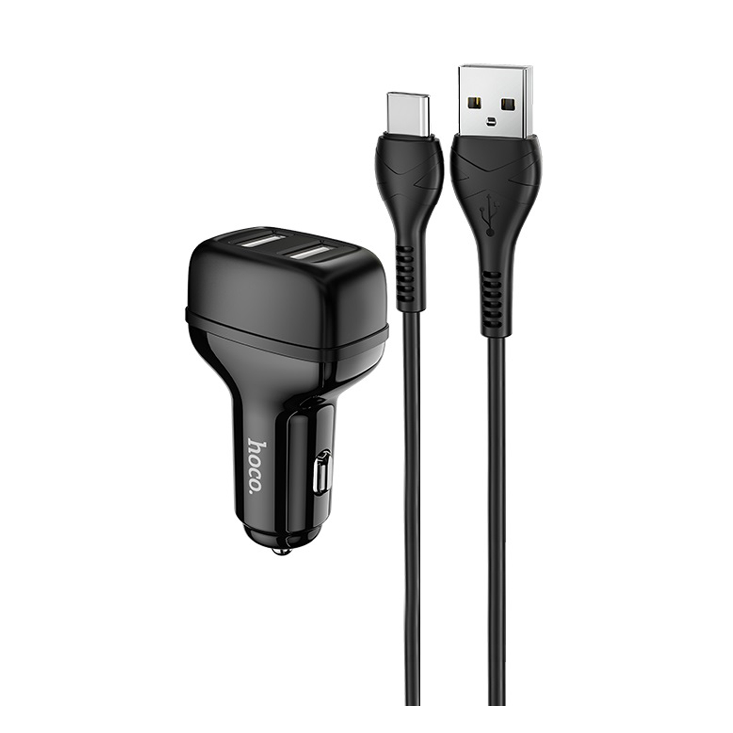 شارژر فندکی هوکو مدل Z36 به همراه کابل تبدیل USB-C