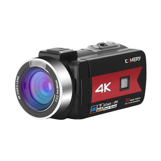 دوربین فیلم برداری مدل 4K 56MP 60FPS IR Night 16X