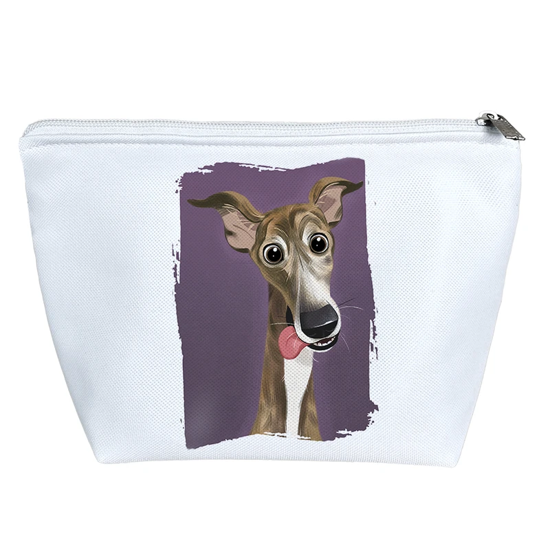 کیف لوازم آرایش دخترانه خندالو مدل سگ نژاد گریهوند کد 2891