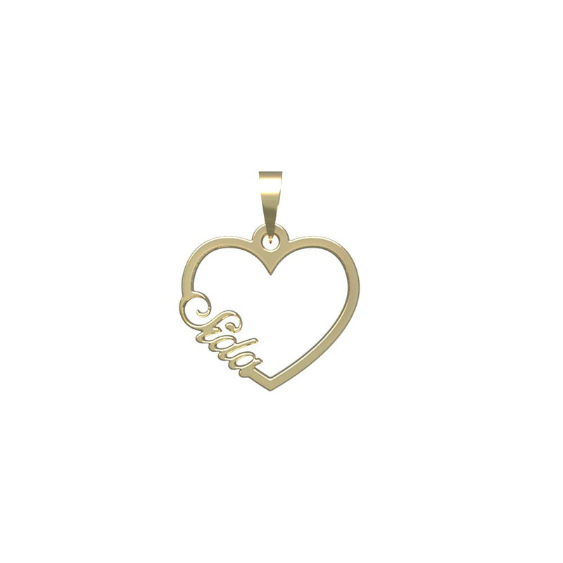 آویز گردنبند طلا 18 عیار زنانه مدوپد مدل اسم سیدا sida کد PB1-10451