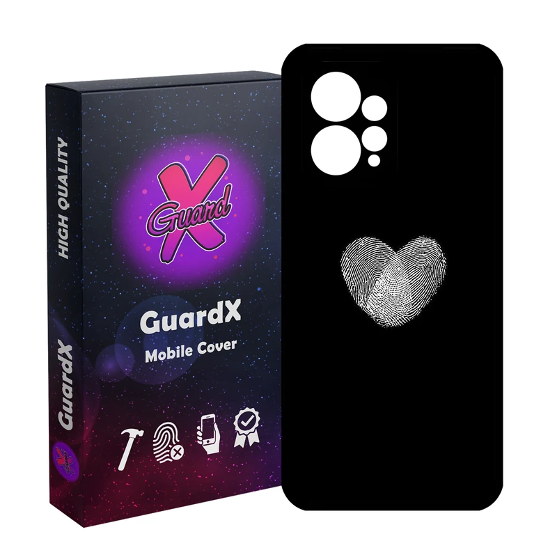 کاور گارد ایکس طرح اثر انگشت مدل Glass10727 مناسب برای گوشی موبایل شیائومی Redmi Note 12 4G