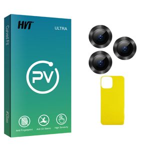 محافظ پشت گوشی اچ وی تی مدل PV Glass FLL مناسب برای گوشی موبایل اپل iPhone 13 Pro  به همراه محافظ لنز دوربین