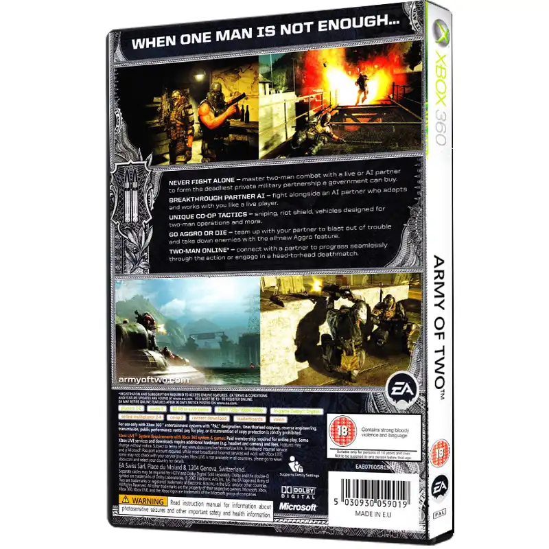 بازی ARMY OF TWO مخصوص XBOX 360