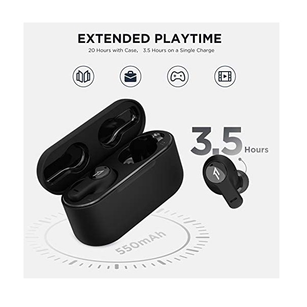 هدفون بلوتوثی وان مور مدل NAS PistonBuds Bluetooth Headphone 5.0 with 4 Built-in Mics ENC for Clear Call, True Wireless Earbuds