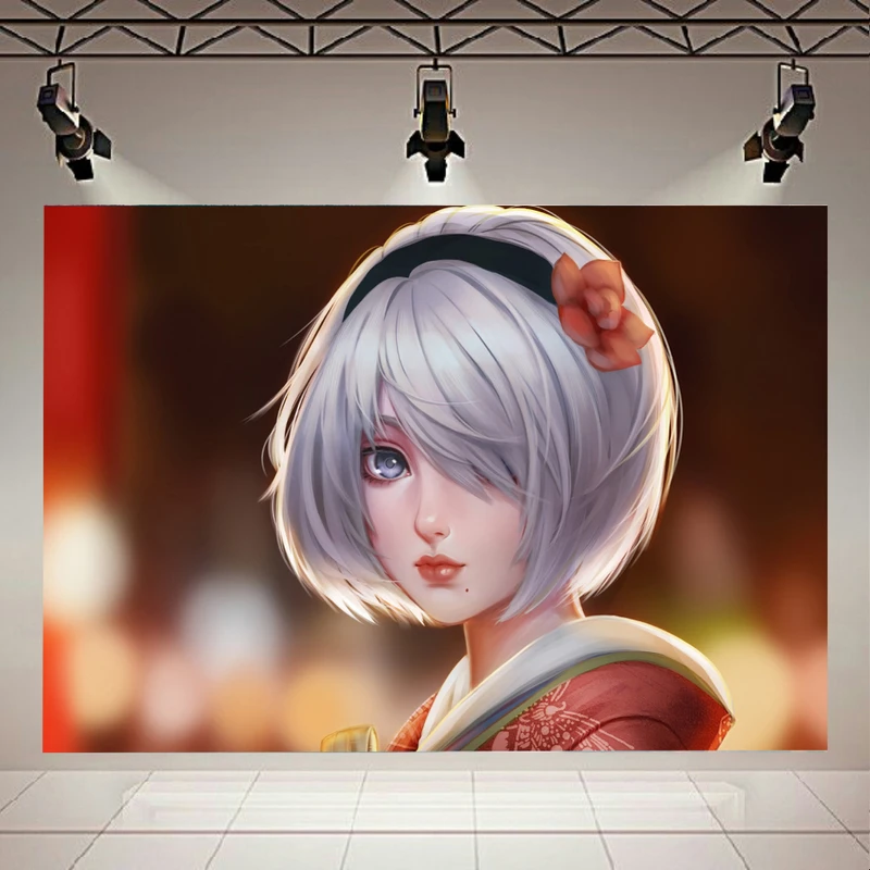 تابلو شاسی طرح انیمه دختر مدل Nier Automata کد AR874