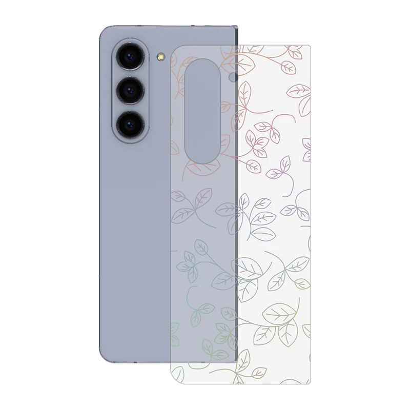 برچسب پوششی ریمکس مدل Clea طرح برگ مناسب برای گوشی موبایل سامسونگ Galaxy Z Fold5