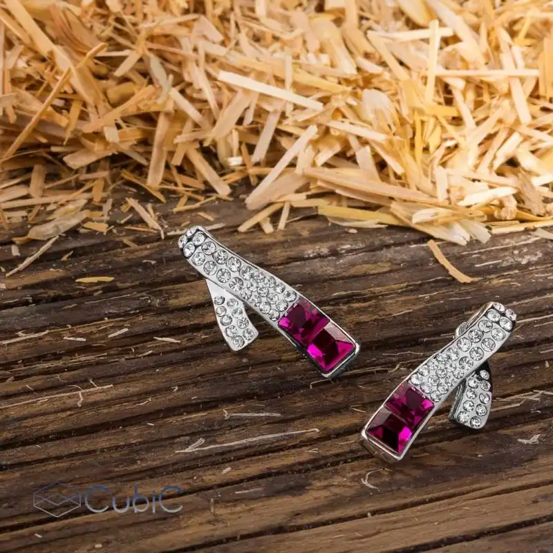 گوشواره زنانه کوبیک مدل QE-41970