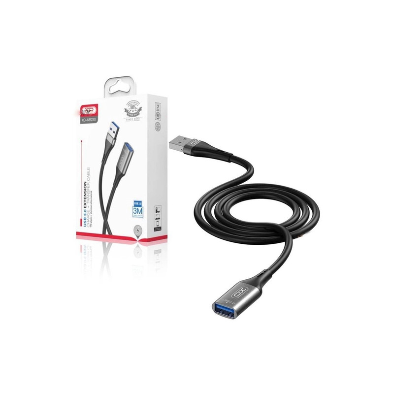 کابل افزایش طول usb ایکس او مدل nb220 طول 3 متر