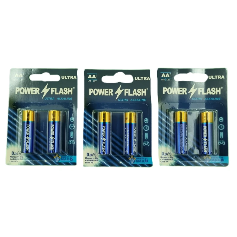 باتری قلمی پاورفلش مدل الترا آلکالاین بسته۶عددی