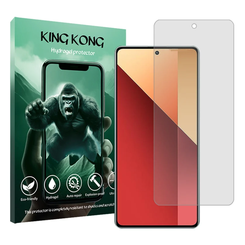 محافظ صفحه نمایش شفاف کینگ کونگ مدل Tough مناسب برای گوشی موبایل شیائومی Redmi Note 13 Pro 4G