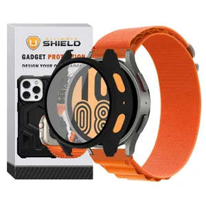 Ultimate Shield Alpine BK GRD Band for Samsung Galaxy Watch 5 Pro 45mm with cover