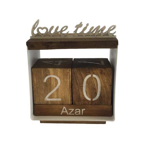 تقویم رومیزی مدل چوبی