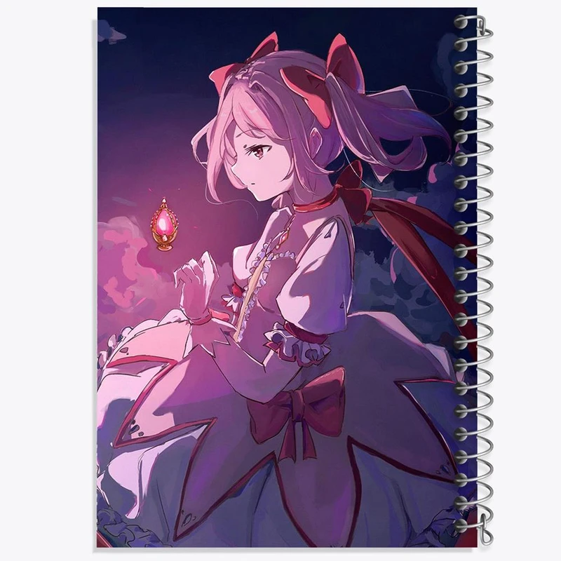دفتر مشق 50 برگ خندالو مدل مادوکا کانام انیمه مادوکا مجیکا Madoka Magica کد 18363
