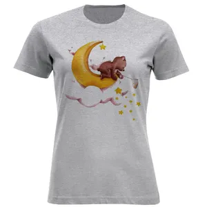 تی شرت آستین کوتاه زنانه مدل ماه A64