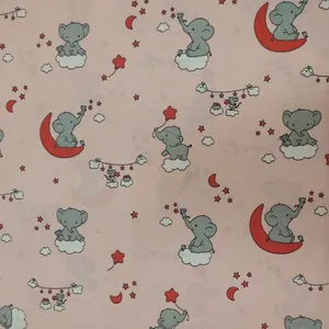 پارچه ملحفه عرض 2 متر مدل فیل 11168 رنگ طوسی