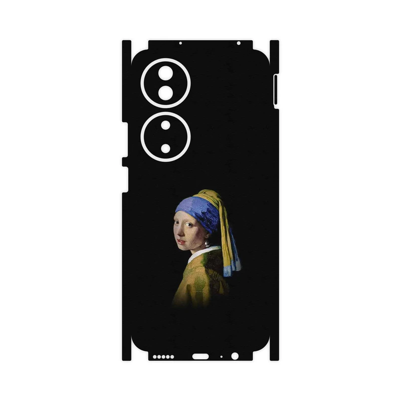برچسب پوششی ماهوت مدل Girl with a Pearl Earring of Vermeer-FullSkin مناسب برای گوشی موبایل آنر X7b