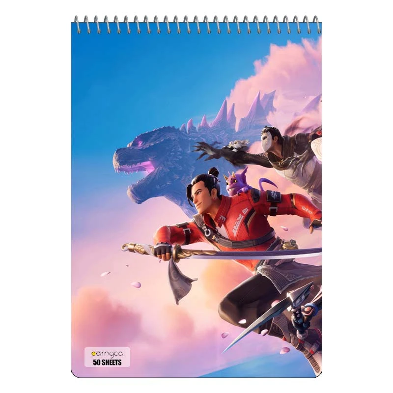 دفتر نقاشی 50 برگ سیمی کارنیکا طرح فورتنایت Fortnite کد 87681
