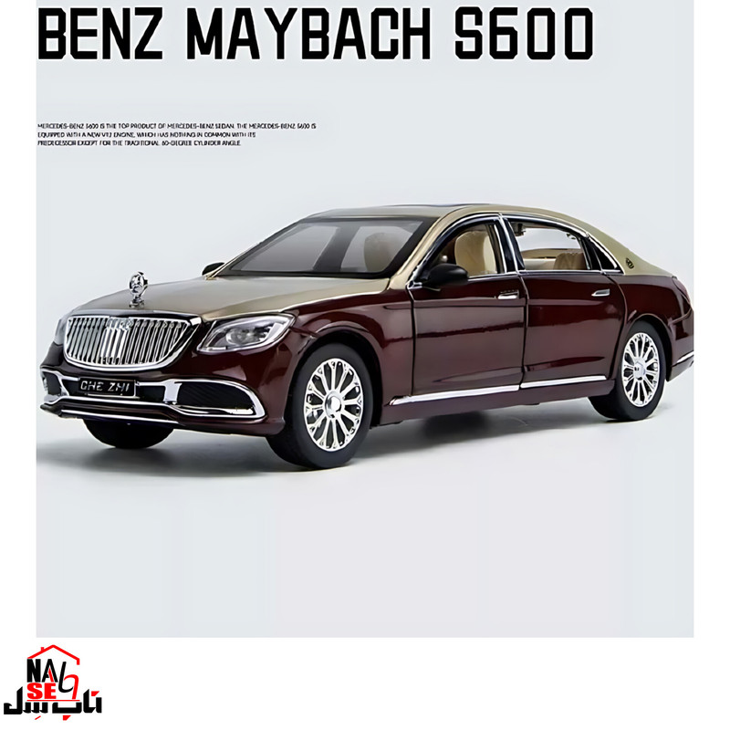 ماکت ماشین ناب سل مدل بنز میباخ دودزا S600 کد MERCEDES BENZ MAYBACH S600