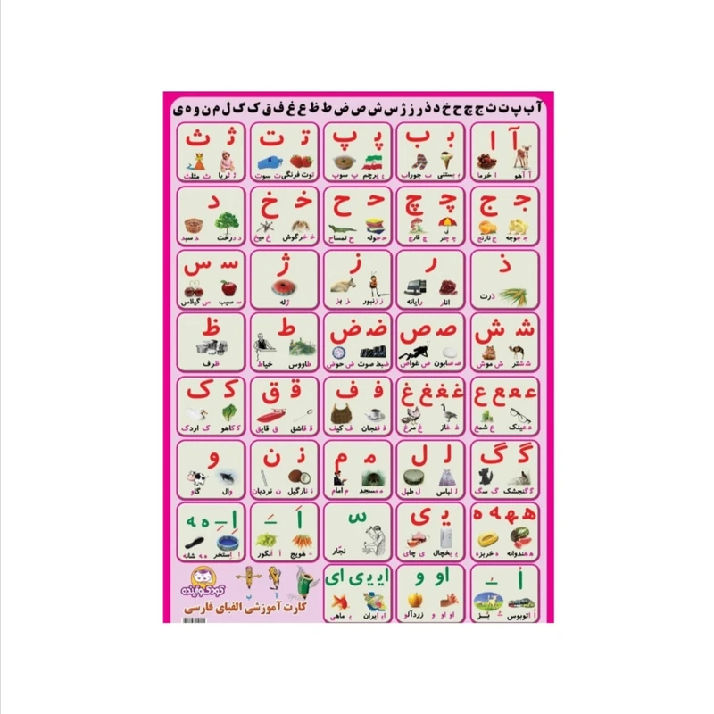 پوستر مدل پوستر آموزش حروف الفبا