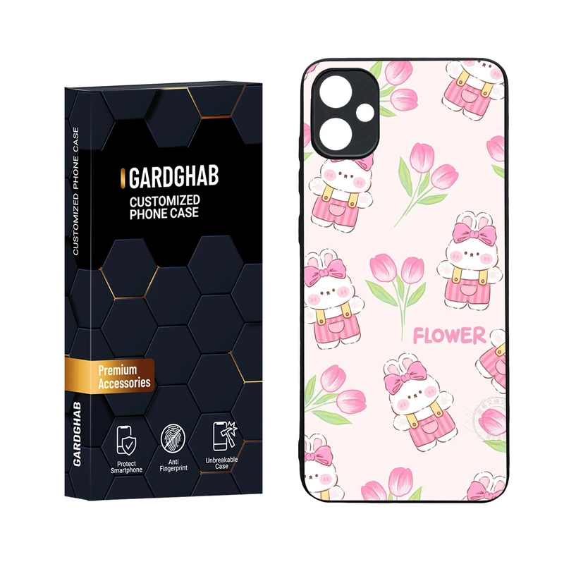 کاور گارد قاب مدل دورژله ای پشت گلس فانتزی مناسب برای گوشی موبایل سامسونگ Galaxy A05