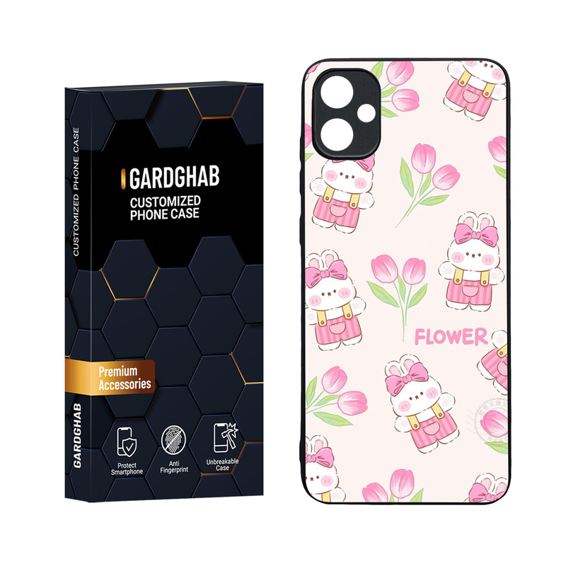 کاور گارد قاب مدل دورژله ای پشت گلس فانتزی مناسب برای گوشی موبایل سامسونگ Galaxy A05