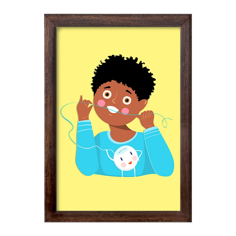 تابلو خندالو طرح دندان و دندانپزشکی کودکانه کد 27751