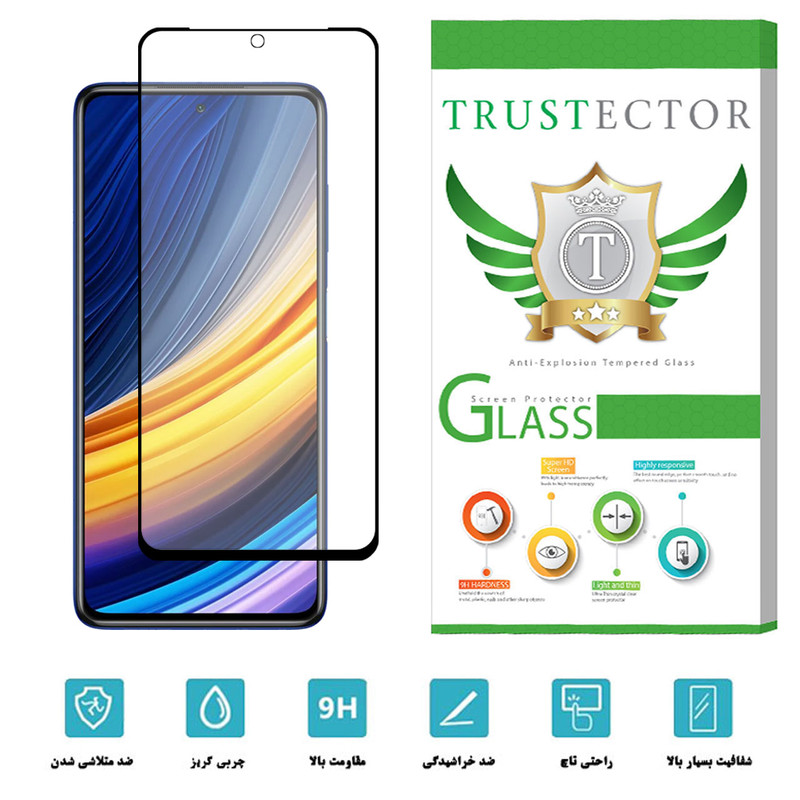 محافظ صفحه نمایش سرامیکی تراستکتور مدل CMT مناسب برای گوشی موبایل شیائومی Poco X3 Pro