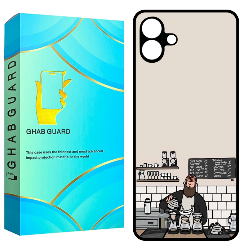 کاور قاب گارد طرح کافه مدل GA0620 مناسب برای گوشی موبایل سامسونگ Galaxy A06 4G