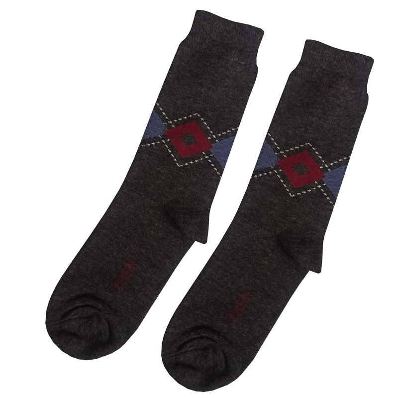 جوراب ساق بلند مردانه مدل مربعی کد 01