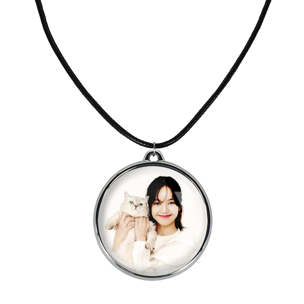 گردنبند خندالو مدل لیسا بلک پینک کد 1429214296