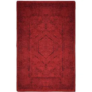 روفرشی مدل مخمل نانو ابریشم دورو  زمینه قرمز