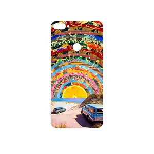 MAHOOT Collage of Orange Sky Cover Sticker for HTC Desire 12 Plus