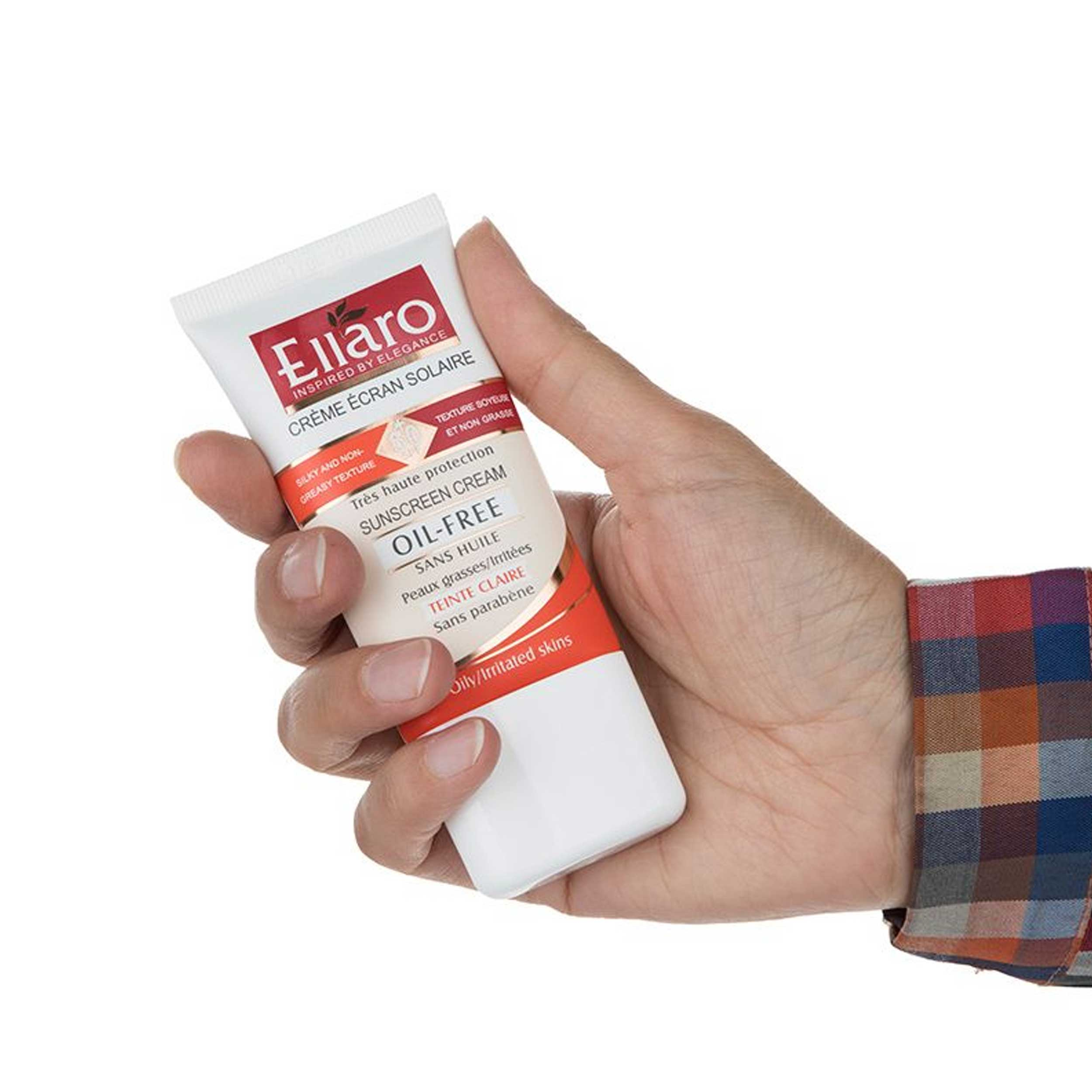 کرم ضد آفتاب رنگی الارو SPF50 مدل Teinte Foncee مناسب پوست های چرب حجم 40 میلی لیتر