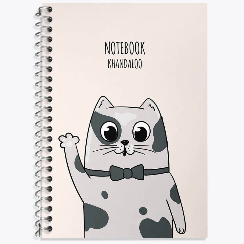 دفتر لغت 50 برگ خندالو طرح گربه بامزه کد N1568