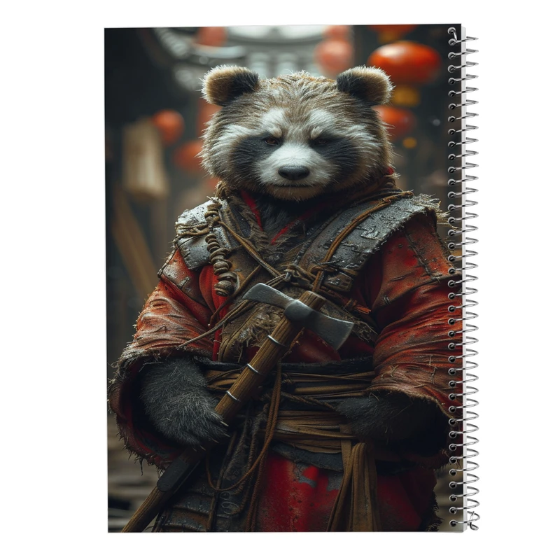 دفتر مشق 50 برگ مدوپد مدل حیوانات جنگجو کد DF14823