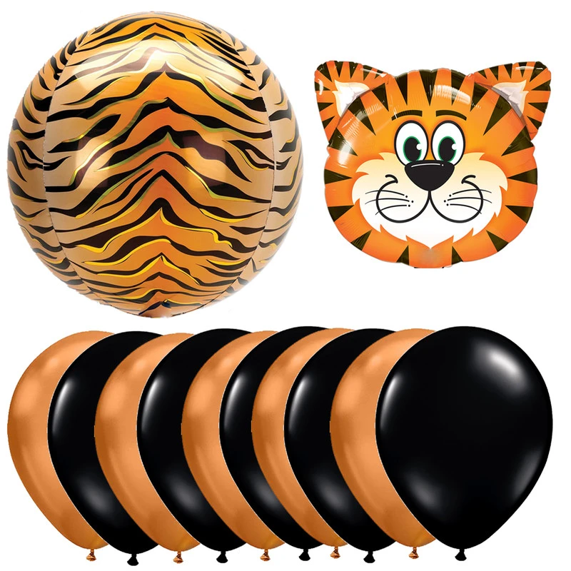 بادکنک سورتک مدل کروم ببر پلاس کد ST0328 مجموعه 12عددی