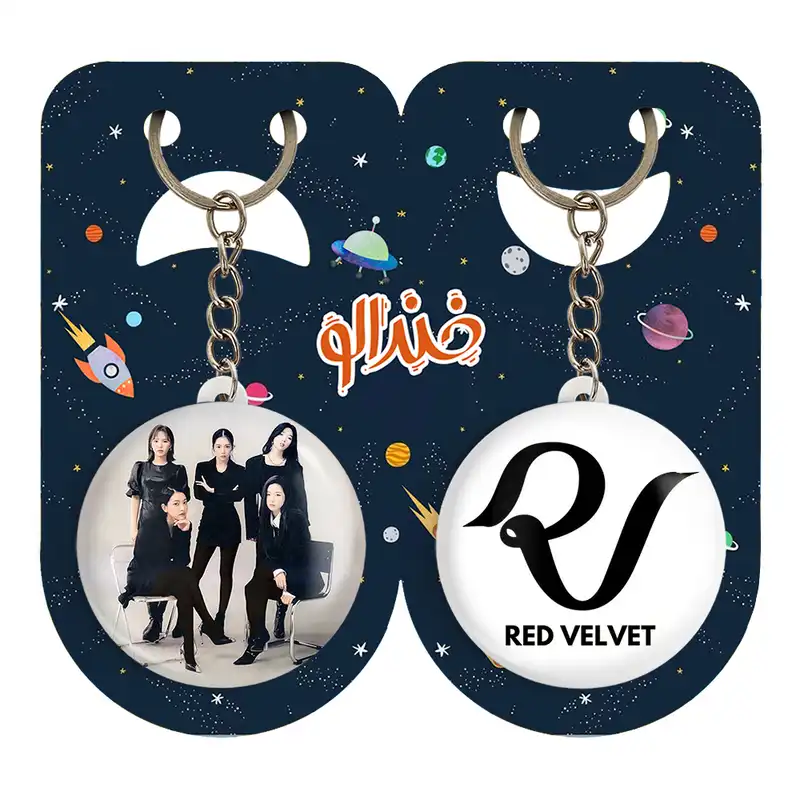 جاکلیدی خندالو مدل گروه رد ولوت Red Velvet کد 1968819691 مجموعه 2 عددی